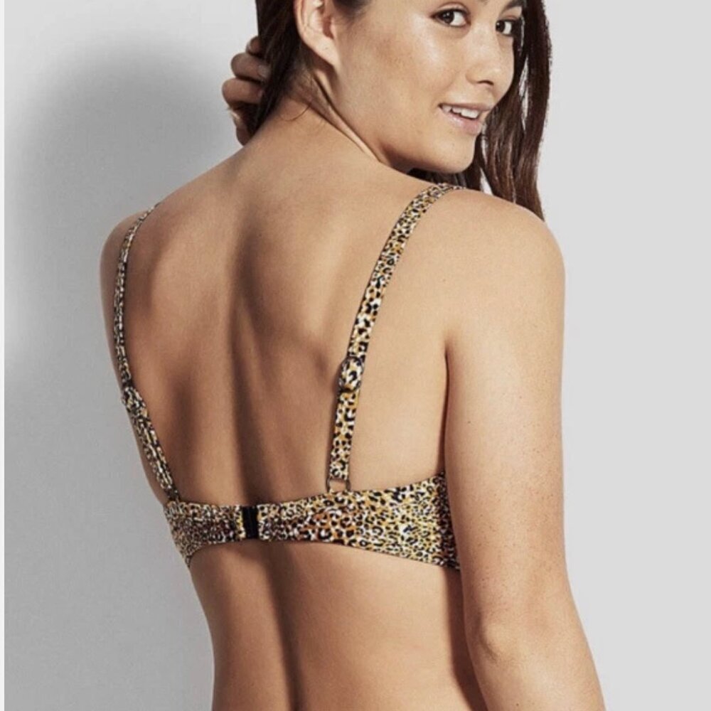 NWT SEAFOLLY ANTHROPOLOGIE SPIRIT ANIMAL BRALETTE BIKINI TOP Size 14 DD NEW - Picture 13 of 13